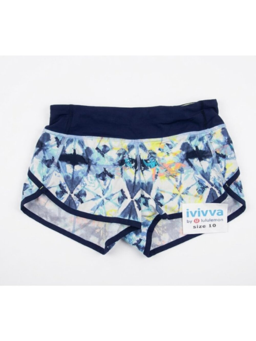 Ivivva Girl by Lululemon 🍋Speedy Shorts drawstring liner pocket blue size 10